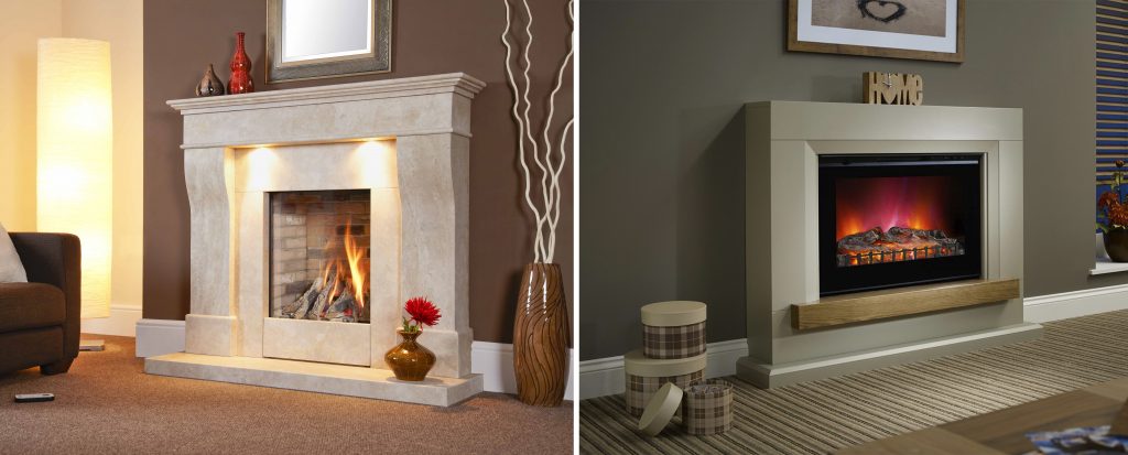 gas or electric fire